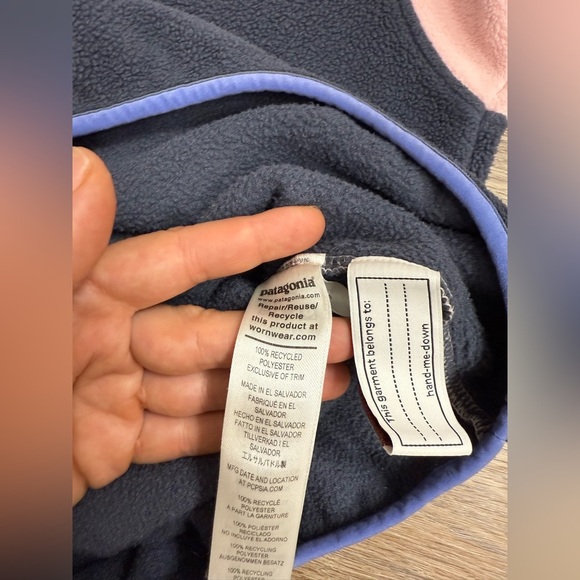 Patagonia Synchilla Snap-T Pullover Girl's XXL 16-18 - Picture 6 of 7
